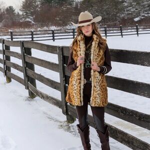 Tasha Polizzi Leopard Print Vest